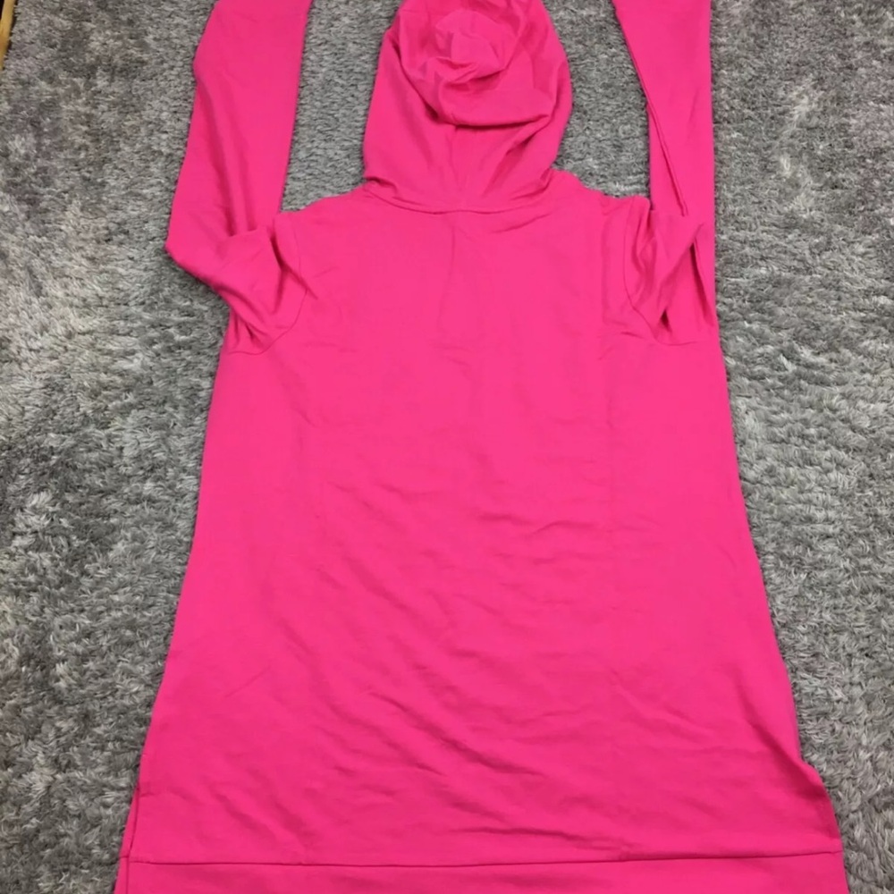 NWT AmberNoon II by Dr. Erum Ilyas SunCozy Hooded Tunic Womens Medium Pink - Picture 10 of 11